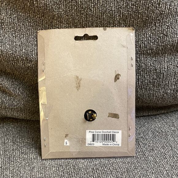 Pine Cone Illuminated Doorbell Lighted Button HP Vicki Anderson NOS VICKILANE - Picture 6 of 10